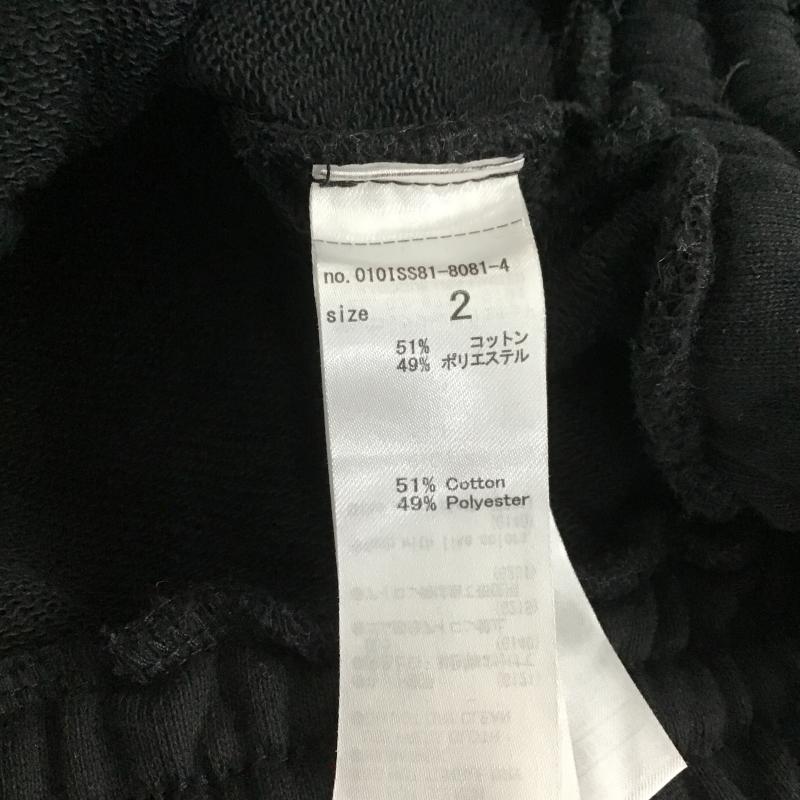 マウジー MOUSSY ボトムス ボトムス 010ISS81-8081-4 CURVE LINE SWEAT PANTS スウェットパンツ 2 無地 黒 / ブラック / black レディース USED 古着 中古 10160880