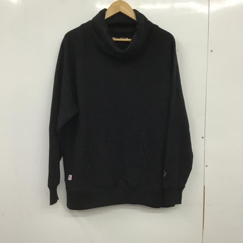 オールズ OAR S トレーナー 長袖 長袖トレーナー スウェット タートルネック プルオーバー L 無地 黒 / ブラック / black メンズ USED 古着 中古 10160881