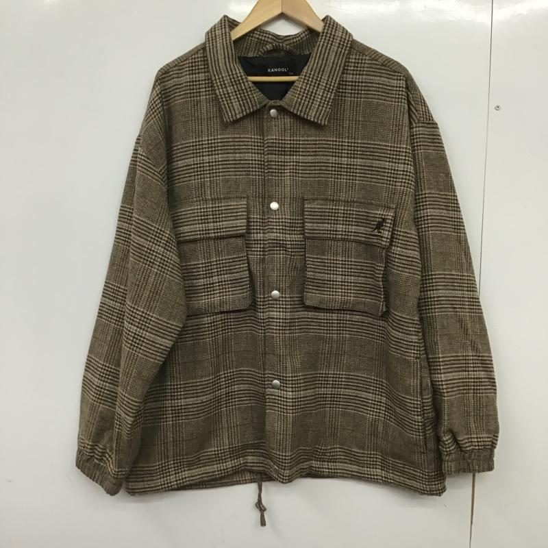 カンゴール KANGOL ジャケット、上着 ジャンパー、ブルゾン フロントボタンジャケット カラージャケット アウター LL チェック マルチカラー / マルチカラー / multicolor メンズ USED 古着 中古 10160883
