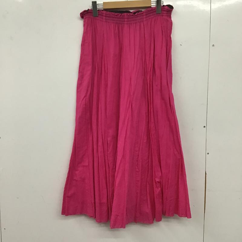 ニコアンド niko and... スカート ロングスカート 無地 桃 / ピンク / pink レディース USED 古着 中古 10160884