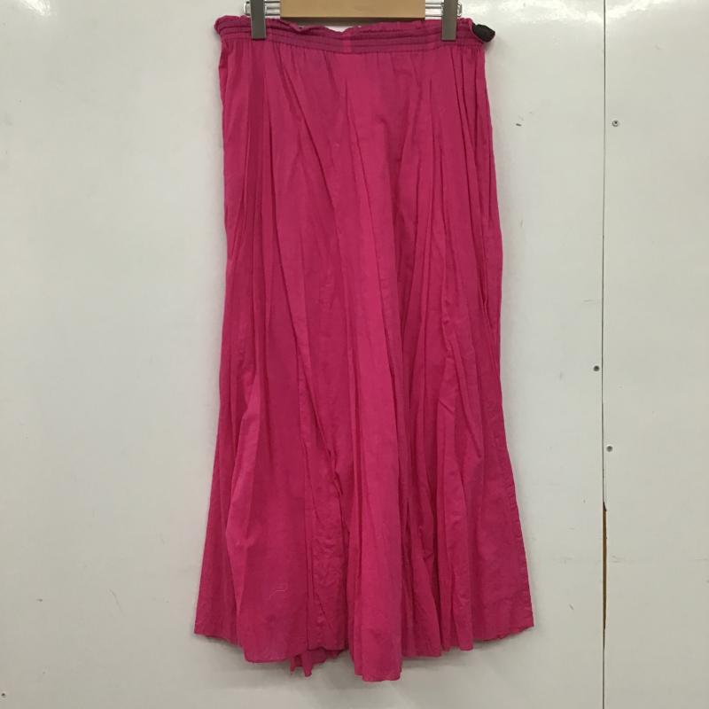 ニコアンド niko and... スカート ロングスカート 無地 桃 / ピンク / pink レディース USED 古着 中古 10160884