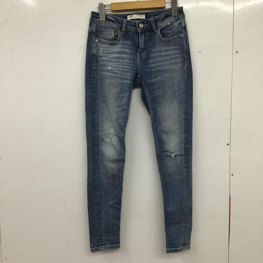 ザラ ZARA パンツ デニム、ジーンズ 34 無地 水色 / ライトブルー / レディース USED 古着 中古 10160885