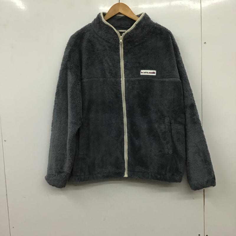 ジャバ Java ジャケット、上着 ジャンパー、ブルゾン ジップアップ フリースジャケット アウター M ロゴ、文字 水色 / ライトブルー / メンズ USED 古着 中古 10160886