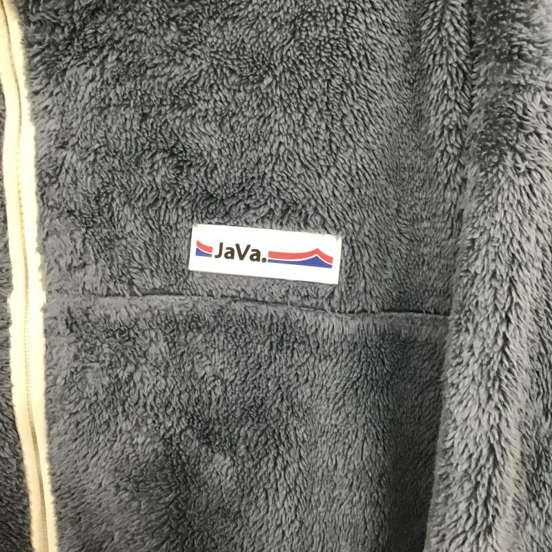 ジャバ Java ジャケット、上着 ジャンパー、ブルゾン ジップアップ フリースジャケット アウター M ロゴ、文字 水色 / ライトブルー / メンズ USED 古着 中古 10160886
