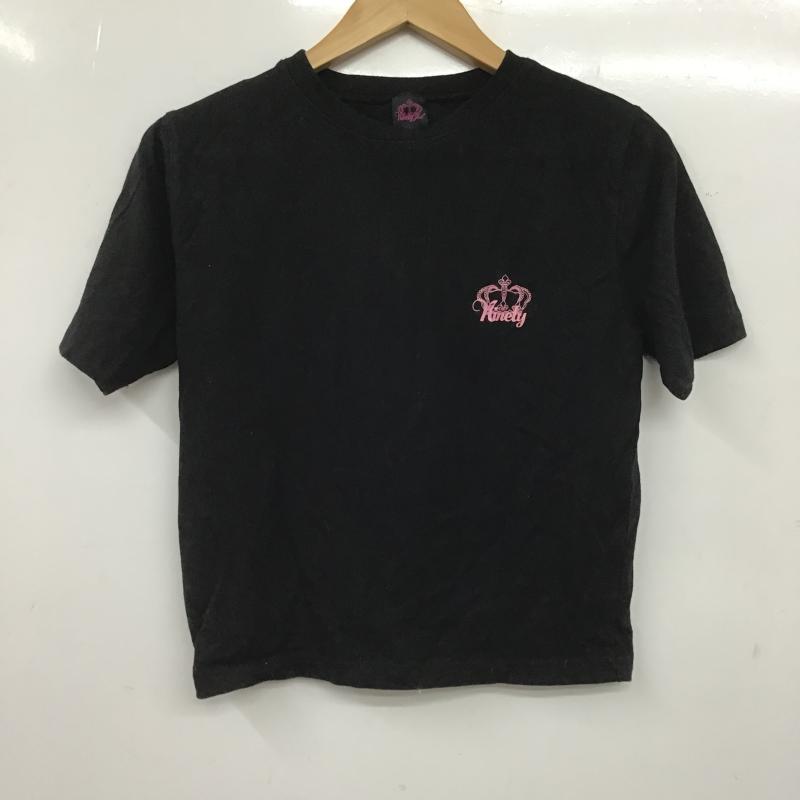 ナインティナインティ 9090 Tシャツ 半袖 M プリント 黒 / ブラック / black レディース USED 古着 中古 10160887