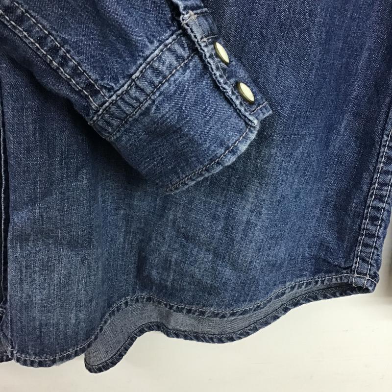 ニコアンド niko and... シャツ、ブラウス 長袖 無地 青 / ブルー / blue レディース USED 古着 中古 10160889