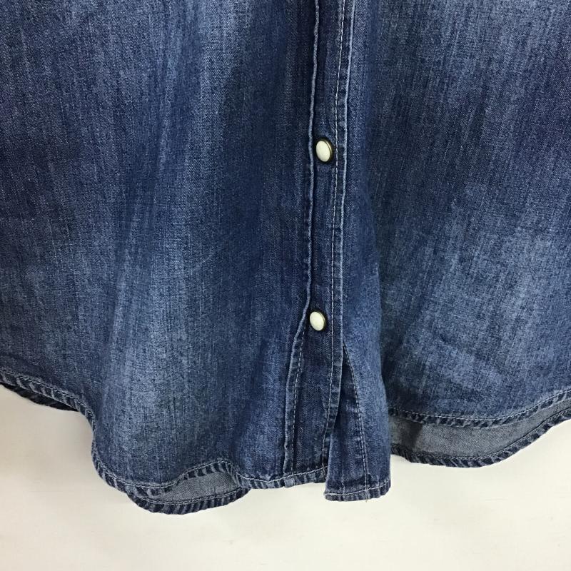 ニコアンド niko and... シャツ、ブラウス 長袖 無地 青 / ブルー / blue レディース USED 古着 中古 10160889