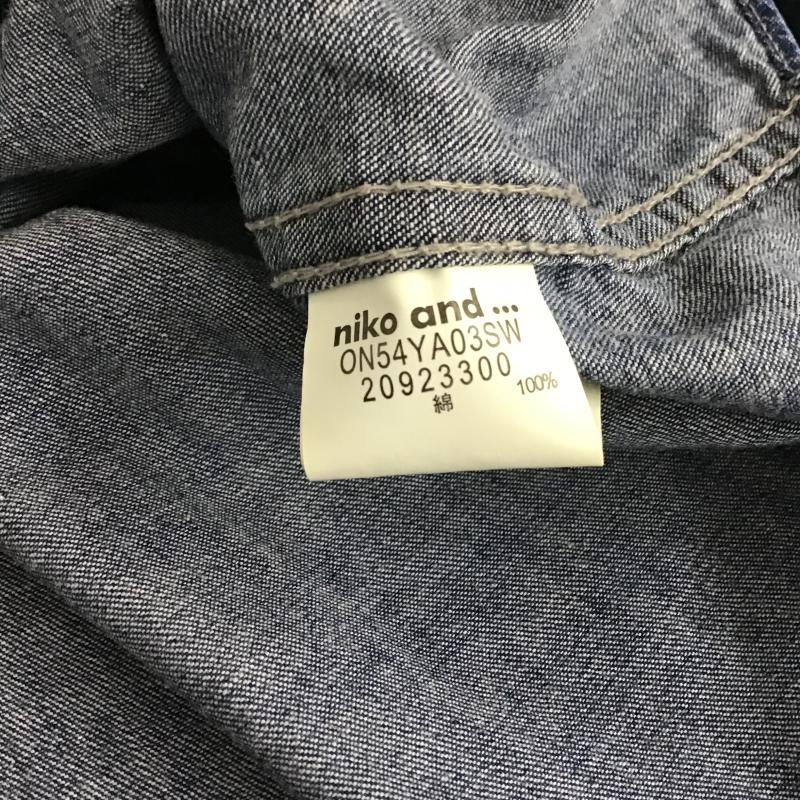 ニコアンド niko and... シャツ、ブラウス 長袖 無地 青 / ブルー / blue レディース USED 古着 中古 10160889