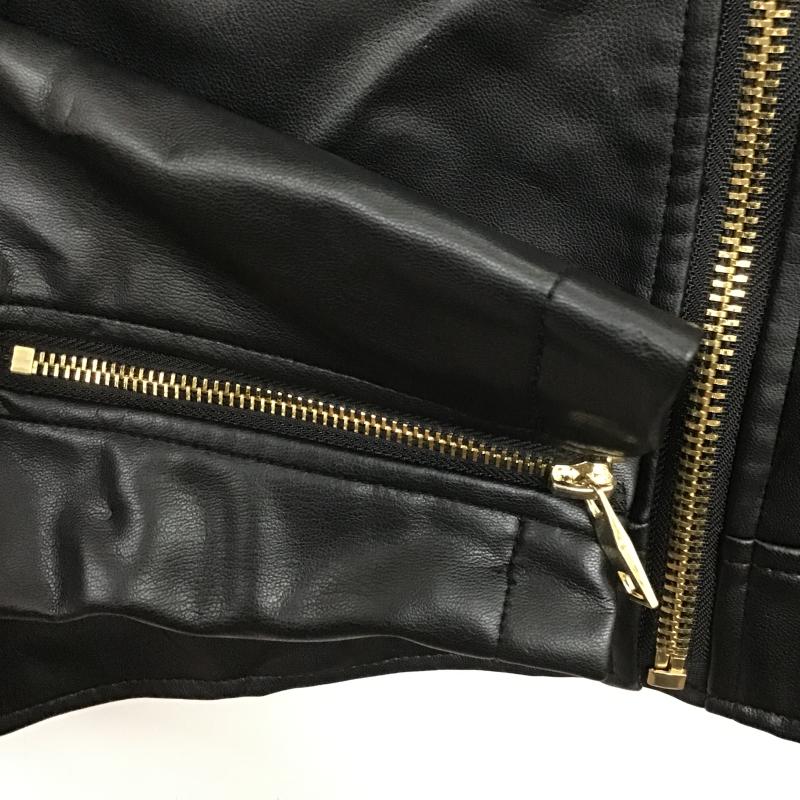 ザラ ZARA ジャケット、上着 ライダース L 無地 黒 / ブラック / black レディース USED 古着 中古 10160891