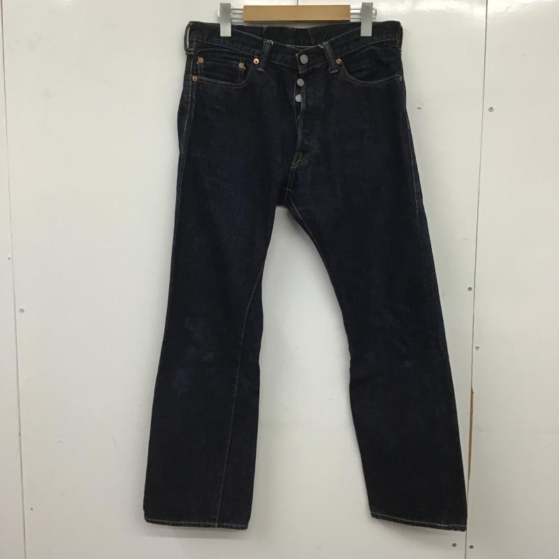 桃太郎ジーンズ MOMOTARO JEANS パンツ デニム、ジーンズ デニムパンツ ワイドパンツ カジュアルパンツ 32インチ ロゴ、文字 インディゴ / インディゴ / Indigo メンズ USED 古着 中古 10160893