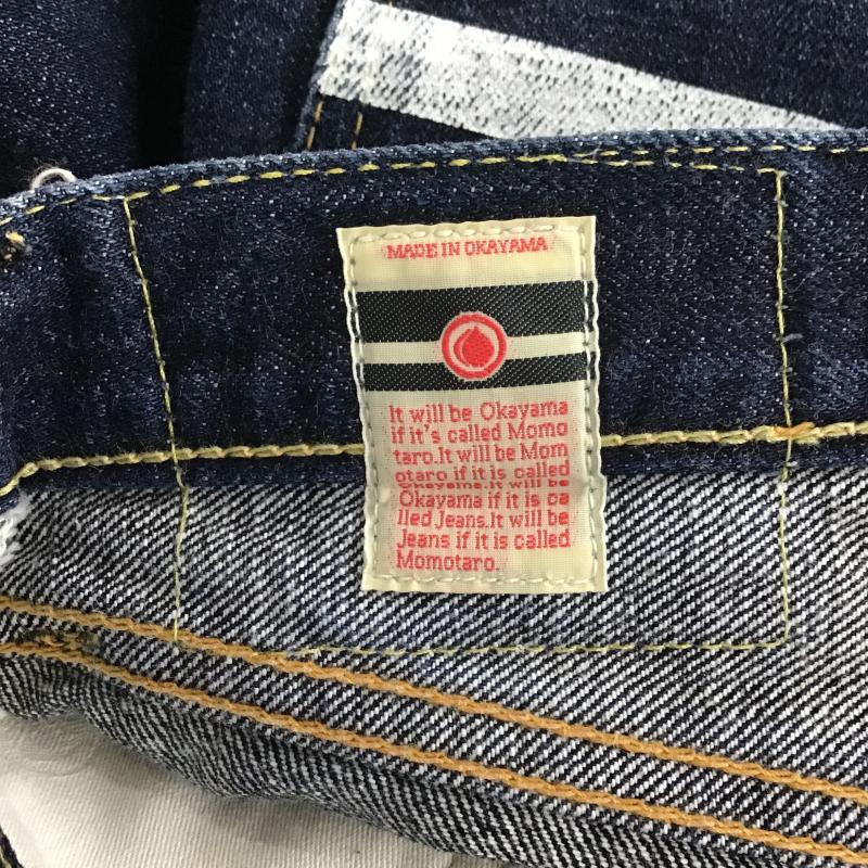 桃太郎ジーンズ MOMOTARO JEANS パンツ デニム、ジーンズ デニムパンツ ワイドパンツ カジュアルパンツ 32インチ ロゴ、文字 インディゴ / インディゴ / Indigo メンズ USED 古着 中古 10160893