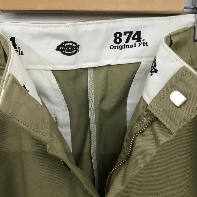 ディッキーズ Dickies パンツ ワークパンツ、ペインターパンツ ワイドパンツ カジュアルパンツ ワークパンツ 36 ロゴ、文字 ベージュ / ベージュ / beige メンズ USED 古着 中古 10160895
