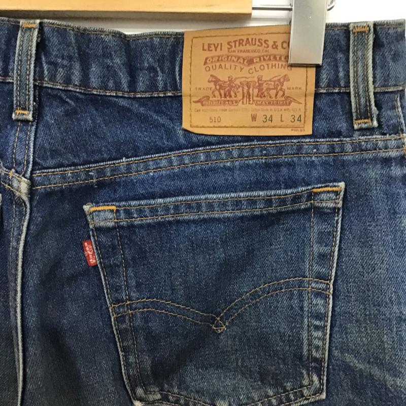 リーバイストラウスアンドコー Levi Strauss & co. パンツ デニム、ジーンズ デニムパンツ ワイドパンツ カジュアルパンツ 34インチ 無地 インディゴ / インディゴ / Indigo メンズ USED 古着 中古 10160896