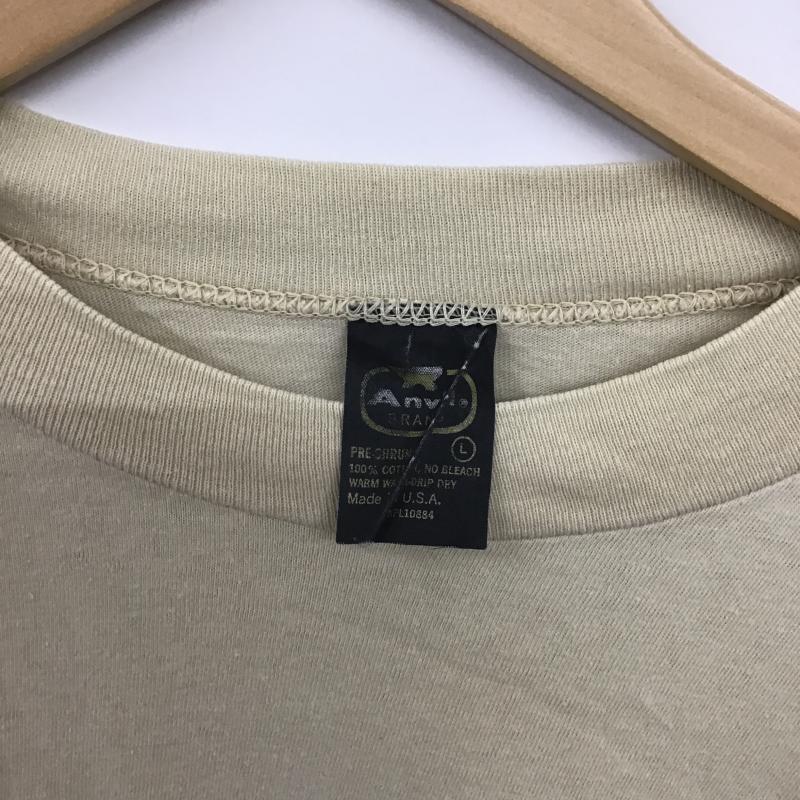 古着 USED Tシャツ 半袖 半袖カットソー プリントTシャツ クルーネックカットソー L プリント ベージュ / ベージュ / beige メンズ USED 古着 中古 10160897