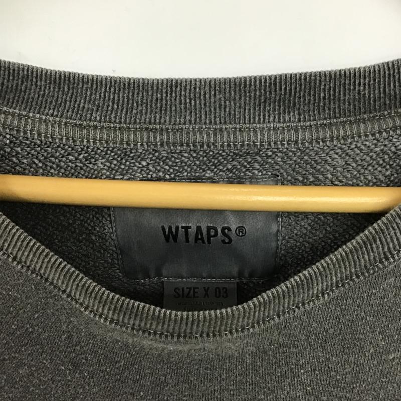 ダブルタップス WTAPS トレーナー 長袖 長袖トレーナー スウェット クルーネック プルオーバー 3 無地 ダークグレー / ダークグレー / メンズ USED 古着 中古 10160898