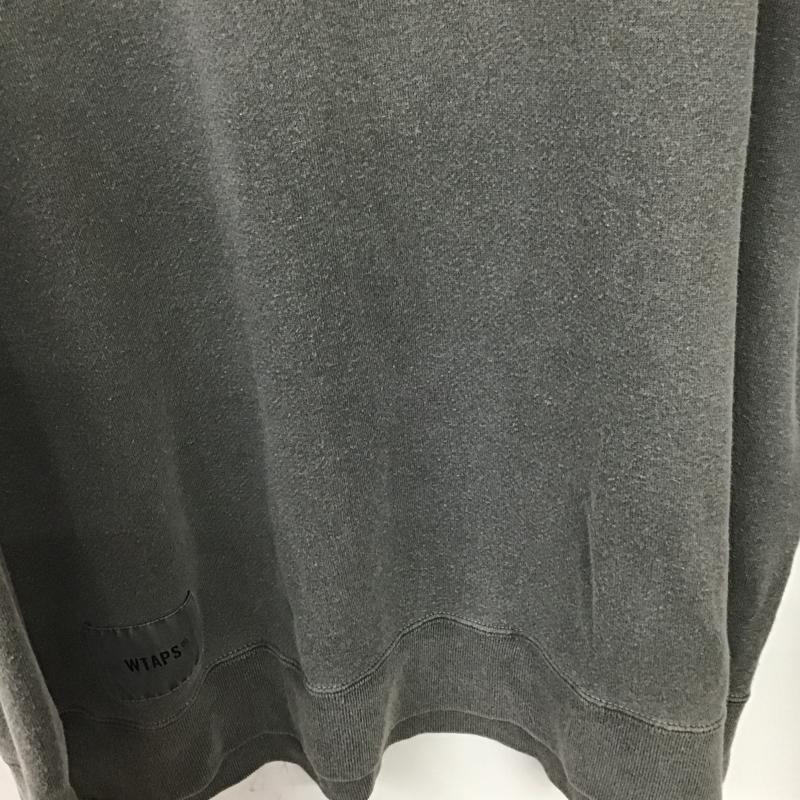 ダブルタップス WTAPS トレーナー 長袖 長袖トレーナー スウェット クルーネック プルオーバー 3 無地 ダークグレー / ダークグレー / メンズ USED 古着 中古 10160898