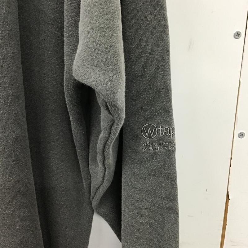 ダブルタップス WTAPS トレーナー 長袖 長袖トレーナー スウェット クルーネック プルオーバー 3 無地 ダークグレー / ダークグレー / メンズ USED 古着 中古 10160898