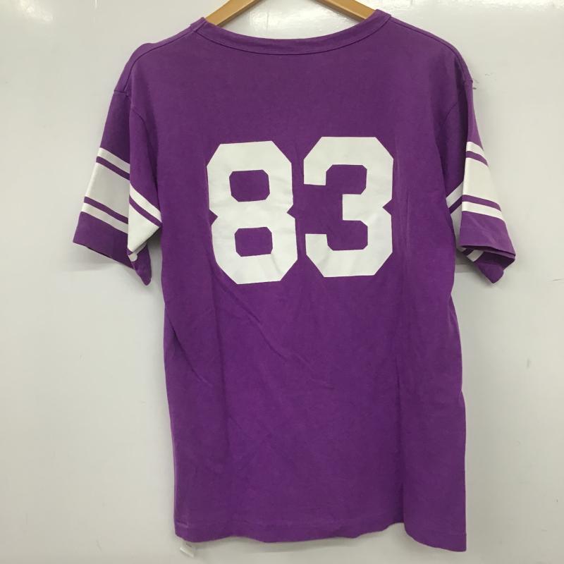 チャンピオン Champion Tシャツ 半袖 半袖カットソー プリントTシャツ クルーネックカットソー S ロゴ、文字 紫 / パープル / purple メンズ USED 古着 中古 10160901