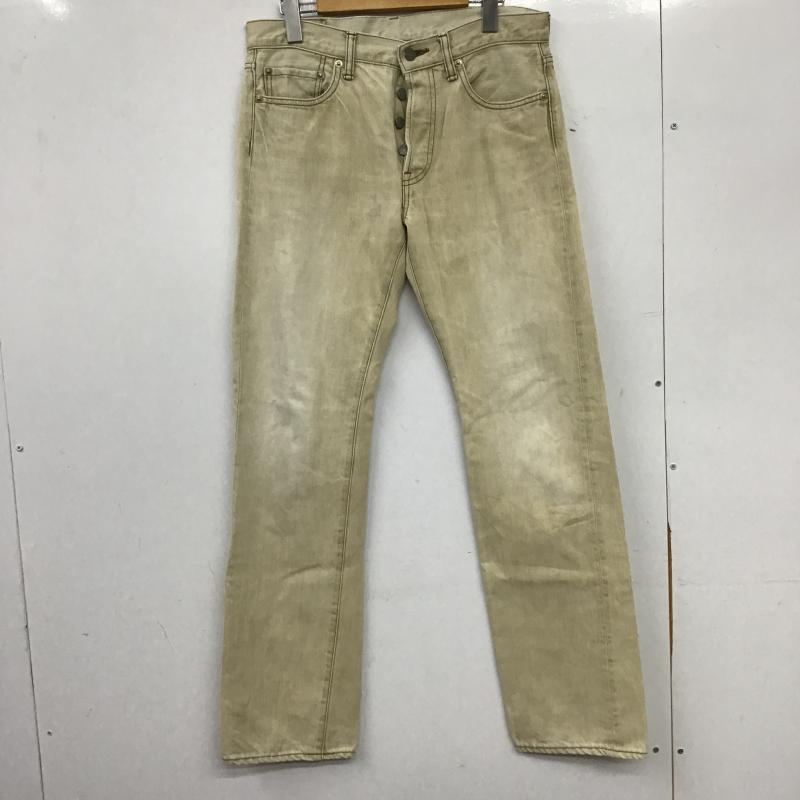 オムニゴッド OMNIGOD パンツ デニム、ジーンズ デニムパンツ スリムパンツ カジュアルパンツ 無地 ベージュ / ベージュ / beige メンズ USED 古着 中古 10160904