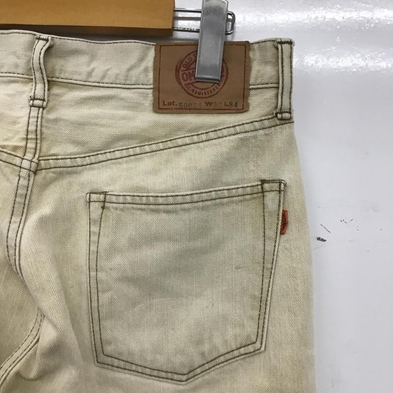 オムニゴッド OMNIGOD パンツ デニム、ジーンズ デニムパンツ スリムパンツ カジュアルパンツ 無地 ベージュ / ベージュ / beige メンズ USED 古着 中古 10160904