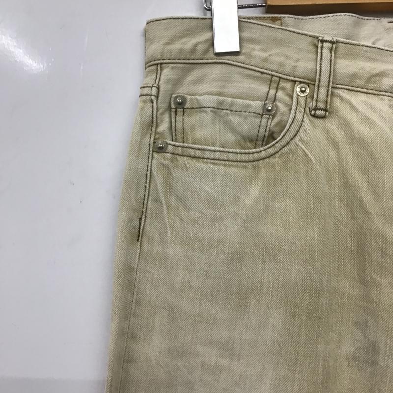 オムニゴッド OMNIGOD パンツ デニム、ジーンズ デニムパンツ スリムパンツ カジュアルパンツ 無地 ベージュ / ベージュ / beige メンズ USED 古着 中古 10160904