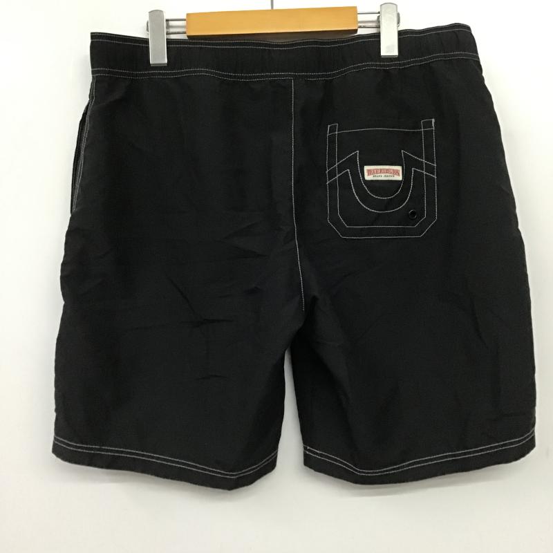 トゥルーレリジョン TRUE RELIGION パンツ ショートパンツ ショートパンツ ハーフパンツ カジュアルパンツ L ロゴ、文字 黒 / ブラック / black メンズ USED 古着 中古 10160905