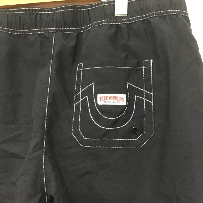 トゥルーレリジョン TRUE RELIGION パンツ ショートパンツ ショートパンツ ハーフパンツ カジュアルパンツ L ロゴ、文字 黒 / ブラック / black メンズ USED 古着 中古 10160905