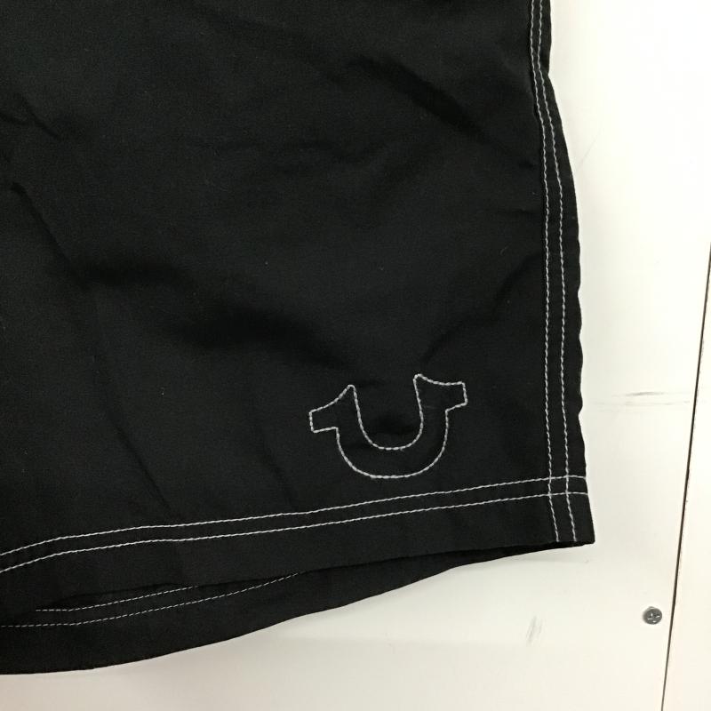 トゥルーレリジョン TRUE RELIGION パンツ ショートパンツ ショートパンツ ハーフパンツ カジュアルパンツ L ロゴ、文字 黒 / ブラック / black メンズ USED 古着 中古 10160905
