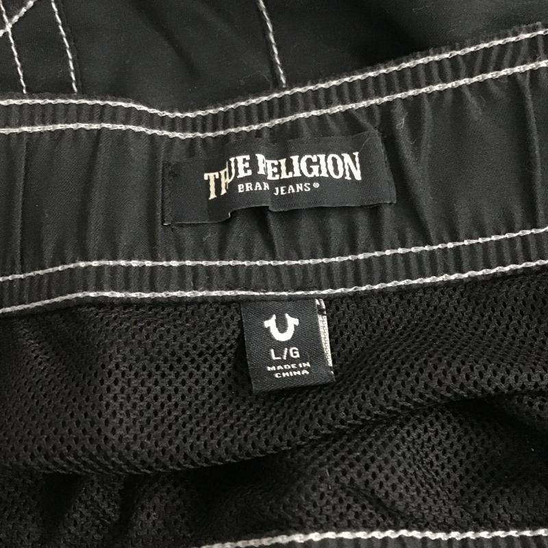 トゥルーレリジョン TRUE RELIGION パンツ ショートパンツ ショートパンツ ハーフパンツ カジュアルパンツ L ロゴ、文字 黒 / ブラック / black メンズ USED 古着 中古 10160905