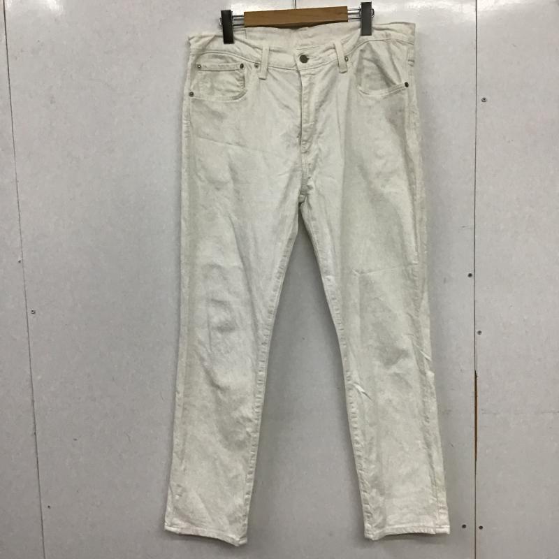 リーバイストラウスアンドコー Levi Strauss & co. パンツ デニム、ジーンズ デニムパンツ スリムパンツ カジュアルパンツ ストレッチパンツ 36 無地 白 / ホワイト / white メンズ USED 古着 中古 10160906