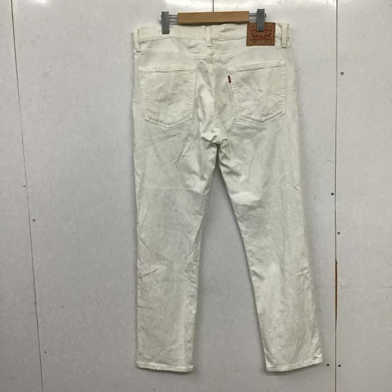 リーバイストラウスアンドコー Levi Strauss & co. パンツ デニム、ジーンズ デニムパンツ スリムパンツ カジュアルパンツ ストレッチパンツ 36 無地 白 / ホワイト / white メンズ USED 古着 中古 10160906