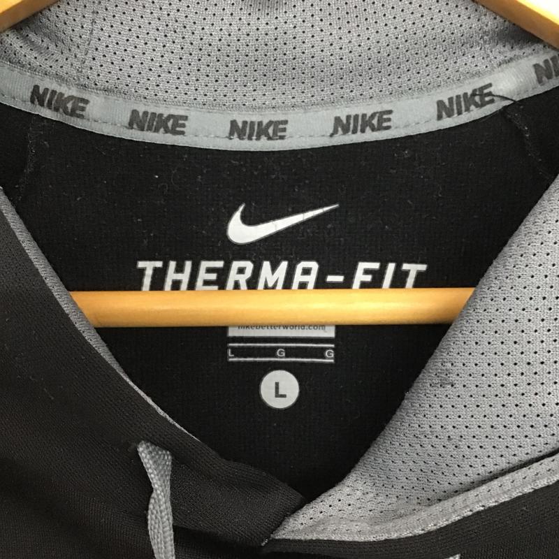 ナイキ NIKE パーカー 長袖 長袖パーカー プルオーバーパーカー スウェット L ロゴ、文字 黒 / ブラック / black メンズ USED 古着 中古 10160909