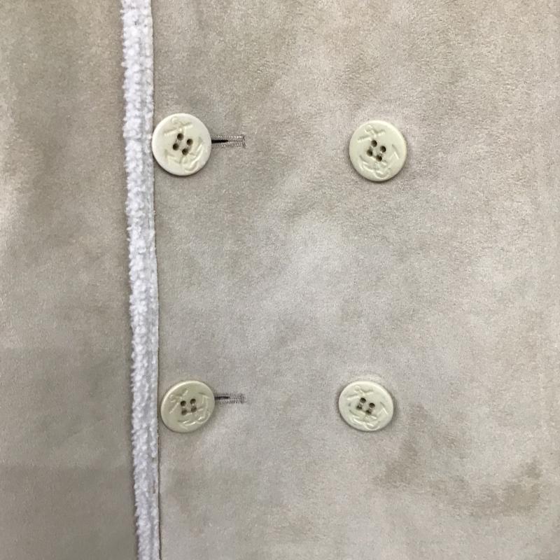 クライムデニム KRHYME DENIM ジャケット、上着 ジャンパー、ブルゾン ボアジャケット アウター フロントボタン XL ロゴ、文字 ベージュ / ベージュ / beige メンズ USED 古着 中古 10160911