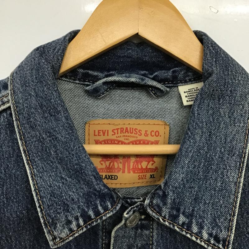 リーバイストラウスアンドコー Levi Strauss & co. ジャケット、上着 ジャンパー、ブルゾン デニムジャケット Gジャン アウター カジュアルジャケット XL 無地 インディゴ / インディゴ / Indigo メンズ USED 古着 中古 10160912