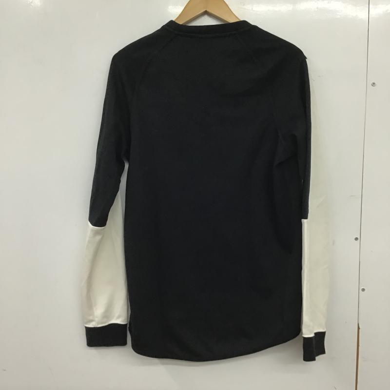 ナイキ NIKE カットソー 長袖 長袖カットソー プリントカットソー クルーネック M ロゴ、文字 白 / ホワイト / white X 黒 / ブラック / black メンズ USED 古着 中古 10160914