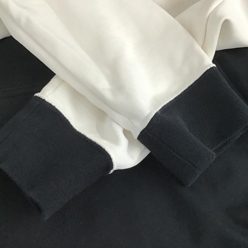 ナイキ NIKE カットソー 長袖 長袖カットソー プリントカットソー クルーネック M ロゴ、文字 白 / ホワイト / white X 黒 / ブラック / black メンズ USED 古着 中古 10160914