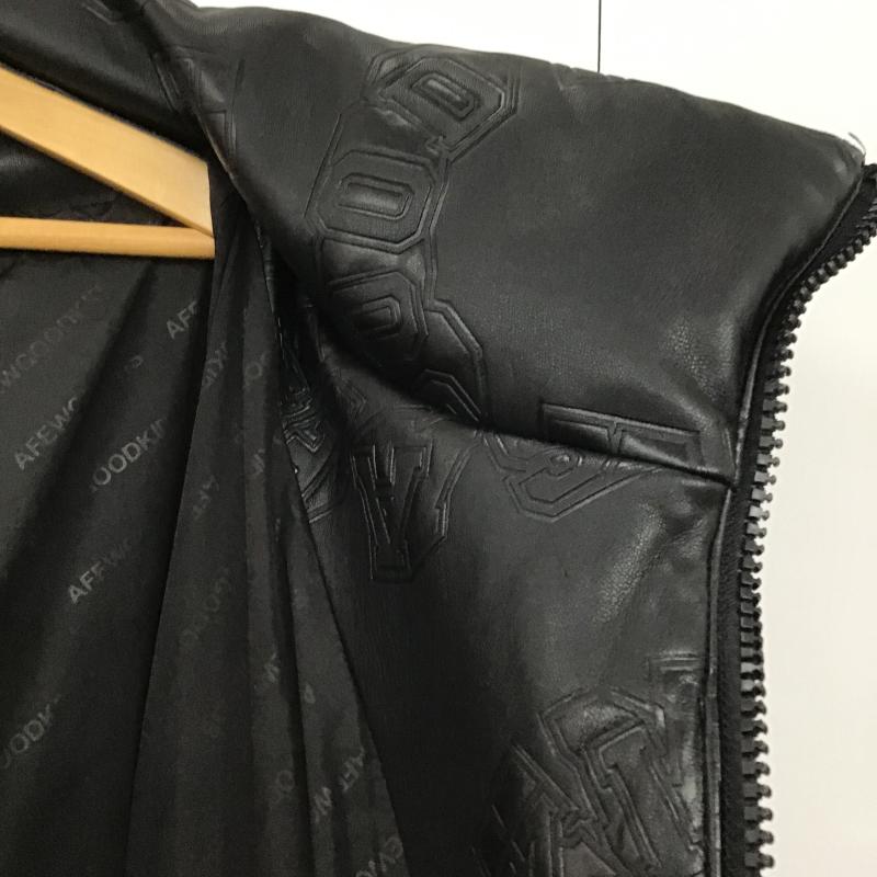 アフューグッドキッズ A FEW GOOD KIDS ジャケット、上着 ジャンパー、ブルゾン ジップアップジャケット アウター スタンドカラー M ロゴ、文字 黒 / ブラック / black メンズ USED 古着 中古 10160916