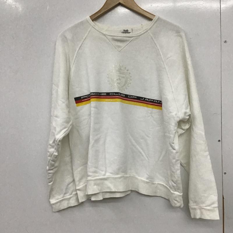 古着 USED トレーナー 長袖 長袖トレーナー スウェット クルーネック プルオーバー ロゴ、文字 白 / ホワイト / white メンズ USED 古着 中古 10160918