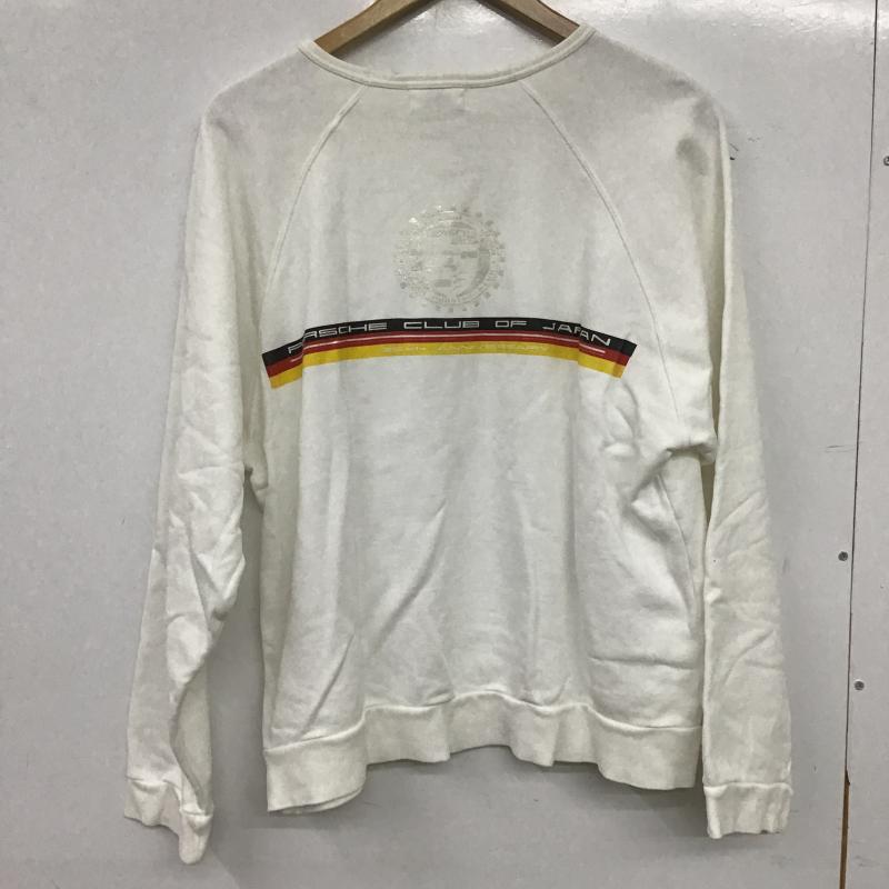 古着 USED トレーナー 長袖 長袖トレーナー スウェット クルーネック プルオーバー ロゴ、文字 白 / ホワイト / white メンズ USED 古着 中古 10160918