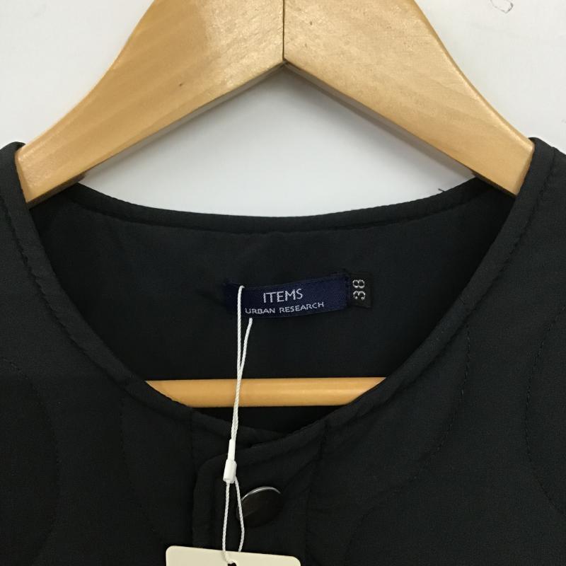 アイテムズ アーバンリサーチ ITEMS URBAN RESEARCH ジャケット、上着 ジャンパー、ブルゾン インナー中綿ロングジャケット アウター 38 無地 黒 / ブラック / black メンズ USED 古着 中古 10160919