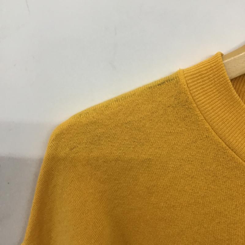 フルーツオブザルーム FRUIT OF THE LOOM トレーナー 長袖 長袖トレーナー スウェット クルーネック プルオーバー M ロゴ、文字 黄 / イエロー / yellow メンズ USED 古着 中古 10160920