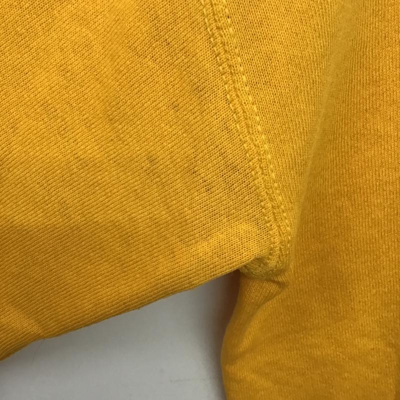 フルーツオブザルーム FRUIT OF THE LOOM トレーナー 長袖 長袖トレーナー スウェット クルーネック プルオーバー M ロゴ、文字 黄 / イエロー / yellow メンズ USED 古着 中古 10160920