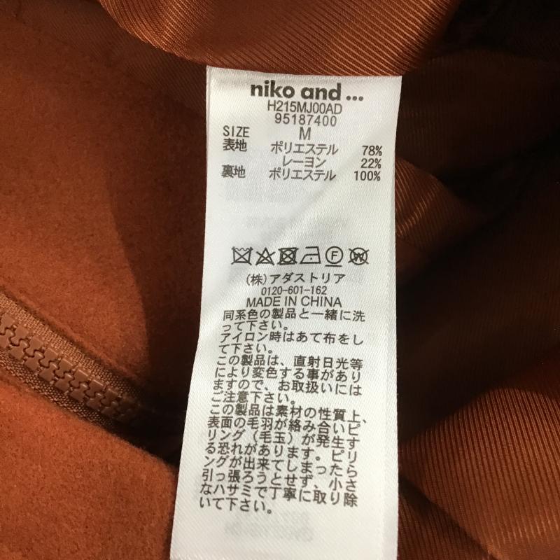 ニコアンド niko and... ジャケット、上着 ジャンパー、ブルゾン ジップアップジャケット アウター ショートコート 3 無地 橙 / オレンジ / orange メンズ USED 古着 中古 10160925