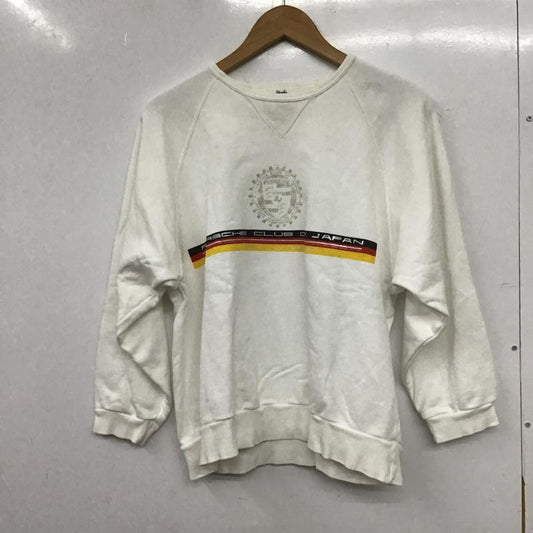 古着 USED トレーナー 長袖 長袖トレーナー スウェット クルーネック プルオーバー ロゴ、文字 白 / ホワイト / white メンズ USED 古着 中古 10160926