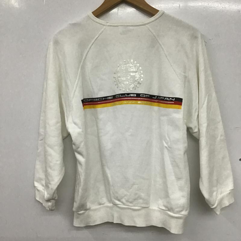 古着 USED トレーナー 長袖 長袖トレーナー スウェット クルーネック プルオーバー ロゴ、文字 白 / ホワイト / white メンズ USED 古着 中古 10160926