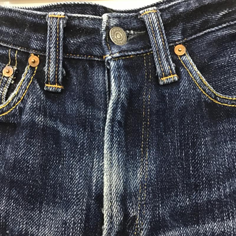 フラットヘッド The Flat Head パンツ デニム、ジーンズ デニムパンツ スリムパンツ カジュアルパンツ 30インチ 無地 インディゴ / インディゴ / Indigo メンズ USED 古着 中古 10160927
