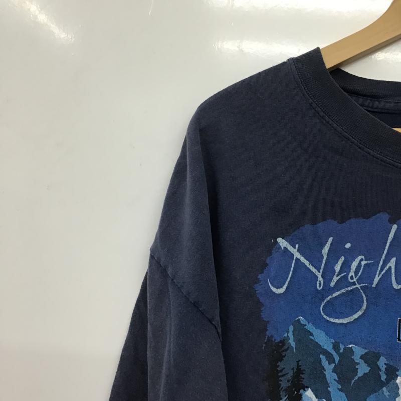 ハーレーダビッドソン Harley-Davidson Tシャツ 半袖 半袖カットソー プリントTシャツ クルーネックカットソー XL プリント 紺 / ネイビー / navy メンズ USED 古着 中古 10160931