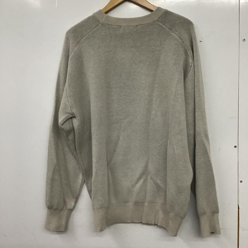 ニコアンド niko and... ニット、セーター 長袖 長袖ニットカットソー クルーネック セーター L プリント 灰 / グレー / gray メンズ USED 古着 中古 10160932