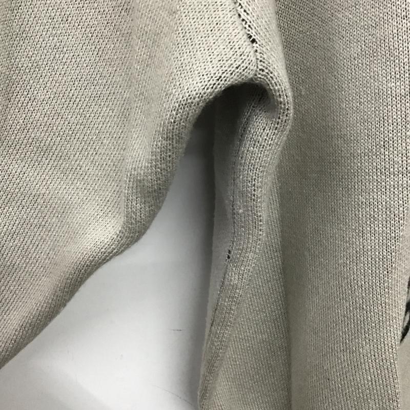 ニコアンド niko and... ニット、セーター 長袖 長袖ニットカットソー クルーネック セーター L プリント 灰 / グレー / gray メンズ USED 古着 中古 10160932