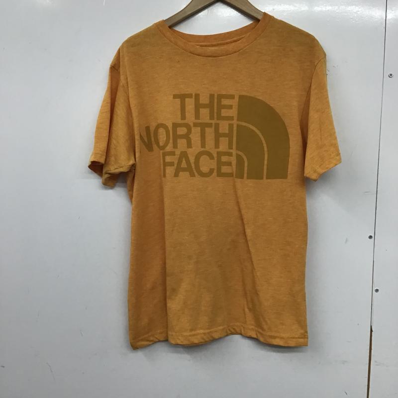 ザノースフェイス THE NORTH FACE Tシャツ 半袖 nt32060 半袖カットソー プリントTシャツ クルーネックカットソー XL ロゴ、文字 橙 / オレンジ / orange メンズ USED 古着 中古 10160938